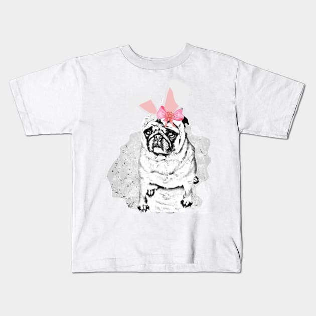 Rabbit ears puppy Kids T-Shirt by BeatyinChaos